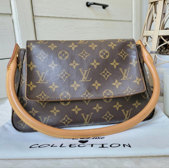 💕DISCONTINUED Very Rare LOUIS VUITTON Looping MINI Shoulder Bag Monogram - Picture 2 of 16